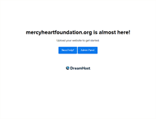 Tablet Screenshot of mercyheartfoundation.org